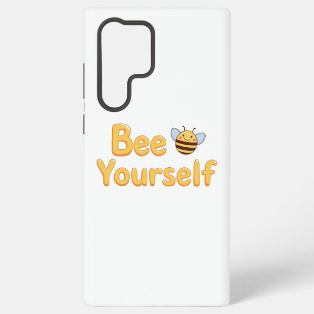 Coque Samsung Galaxy Inspirational "Be Yourself" Positive Message (Verso)