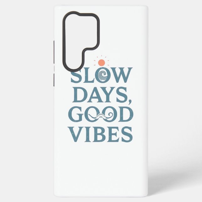 Coque Samsung Galaxy Inspirational Simple Living and Good Vibes (Verso)