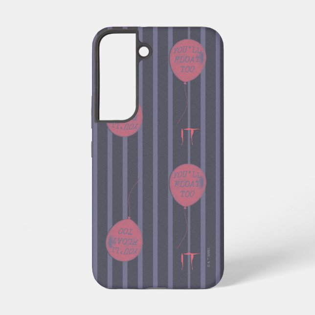 Coque Samsung Galaxy IT - Vous flotterez trop Motif à rayures (Verso)