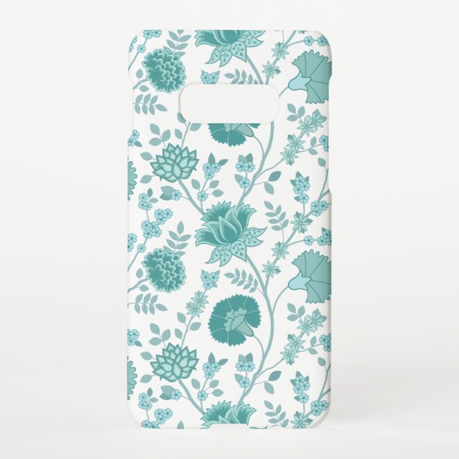 Coque Samsung Galaxy Jacobean Floral Big Motif Tee sur blanc (Dos)