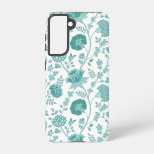 Coque Samsung Galaxy Jacobean Floral Big Motif Tee sur blanc