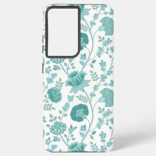 Coque Samsung Galaxy Jacobean Floral Big Motif Tee sur blanc