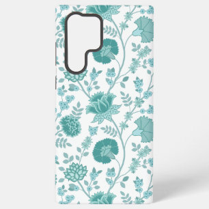 Coque Samsung Galaxy Jacobean Floral Big Motif Tee sur blanc