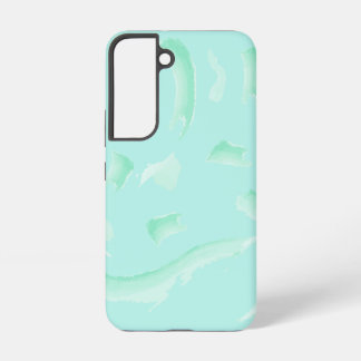 Coque Samsung Galaxy Jade Marbre Vert Sauge Esthétique Motif Aquarelle