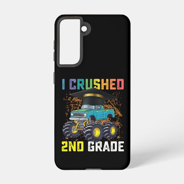 Coque Samsung Galaxy J'ai broyé 2e année Monster Truck Graduation (Verso)