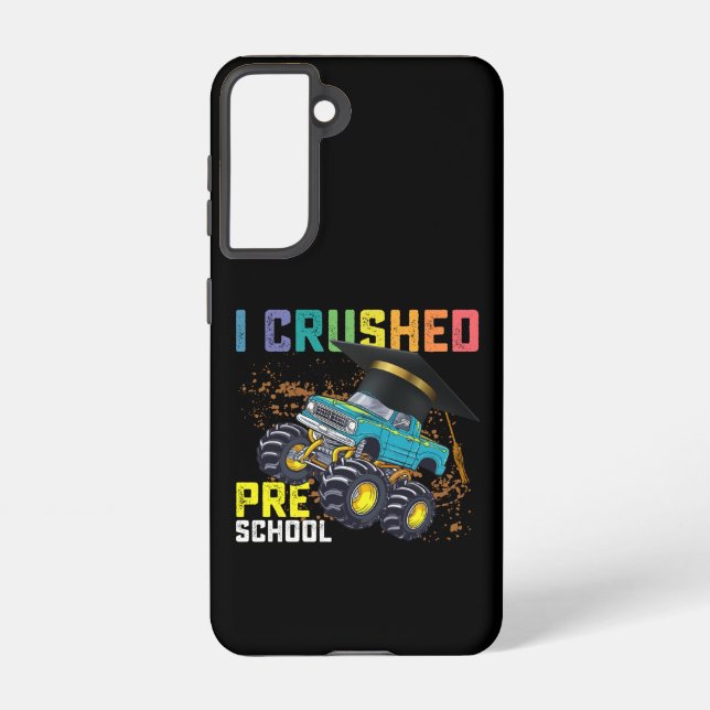 Coque Samsung Galaxy J'ai écrasé le monstre de l'école maternelle Truck (Verso)