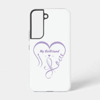 Coque Samsung Galaxy J'aime ma petite amie - J ♥ Nous
