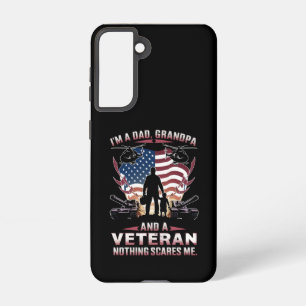 Coque Samsung Galaxy Je suis papa grand-père et vétéran de la fête des 
