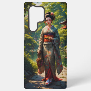 Coque Samsung Galaxy Jeune fille du jardin vert