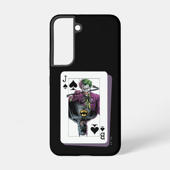 Coque Samsung Galaxy Joker and Batman Spade Playing Card Illustration (Verso)