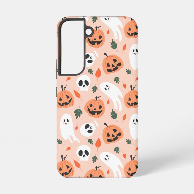 Coque Samsung Galaxy Joli Jack-O-Lanterne et Motif fantôme (Verso)
