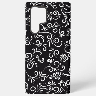Coque Samsung Galaxy Joli noir élégant ornemental