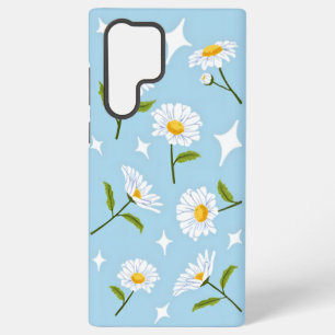 Coque Samsung Galaxy Jolie Fleur de Marguerite Blanche Étincelles Bébé 