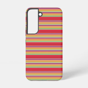 Coque Samsung Galaxy Jolies rayures colorées rouges