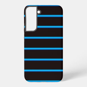 Coque Samsung Galaxy Jolies rayures noir ciel bleu