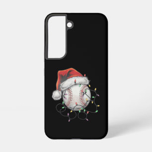 Coque Samsung Galaxy Joueur de baseball de Noël de père Noël Sports