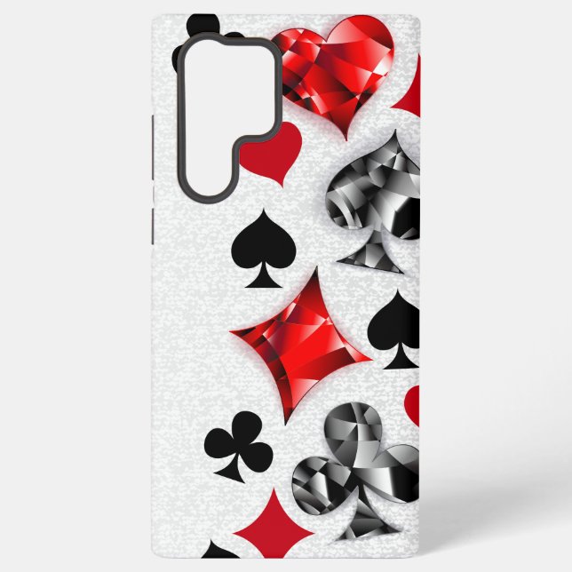 Coque Samsung Galaxy Joueur de poker Joueur de cartes de jouer costumes (Verso)