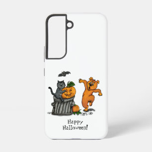 Coque Samsung Galaxy Joyeux Halloween ! Chien et araignée de chauve-sou