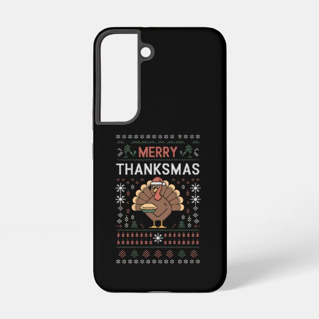 Coque Samsung Galaxy Joyeux Thanksmans Noël Thanksgiving Turquie (Verso)