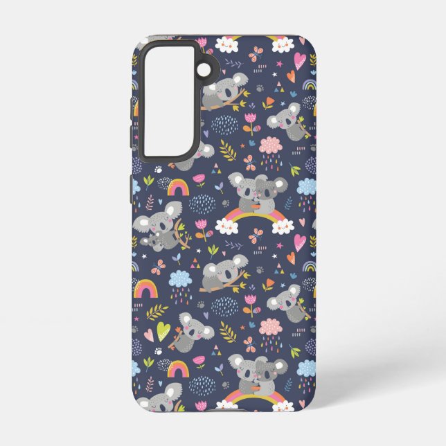 Coque Samsung Galaxy Koala Rainbow Love Motif (Verso)