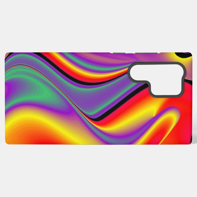 Coque Samsung Galaxy La magie des couleurs Abstrait Rainbowart 3D (Verso Horizontal)