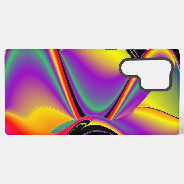 Coque Samsung Galaxy La magie des couleurs Abstrait Rainbowart 3D (Verso Horizontal)
