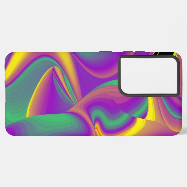 Coque Samsung Galaxy La magie des couleurs Abstrait Rainbowart 3D (Verso Horizontal)
