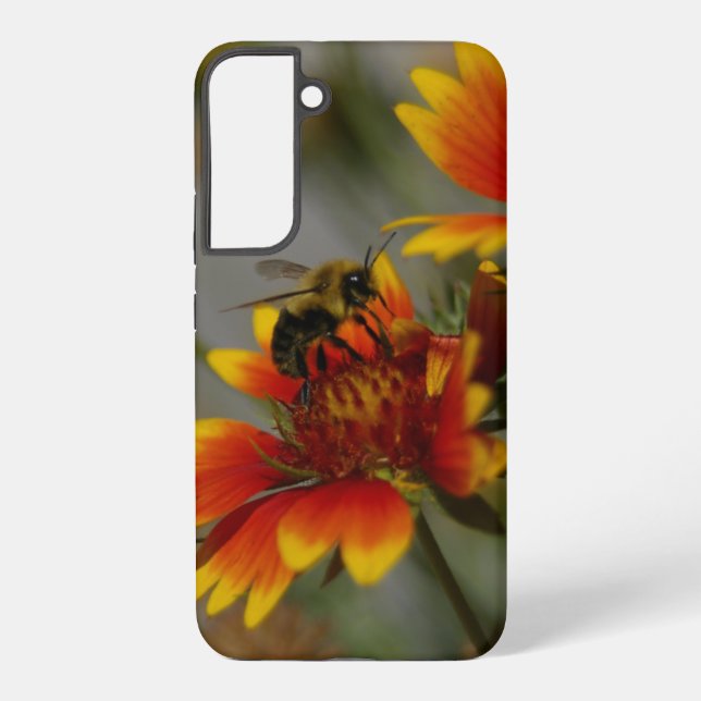 Coque Samsung Galaxy La recherche d'abeilles sur une fleur (Verso)