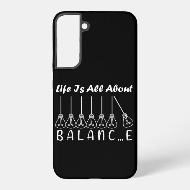 Coque Samsung Galaxy La vie, c'est l'équilibre de l'inspiration de moti (Verso)