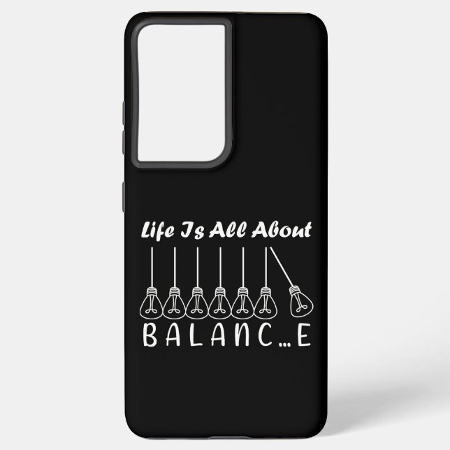 Coque Samsung Galaxy La vie, c'est l'équilibre de l'inspiration de moti (Verso)