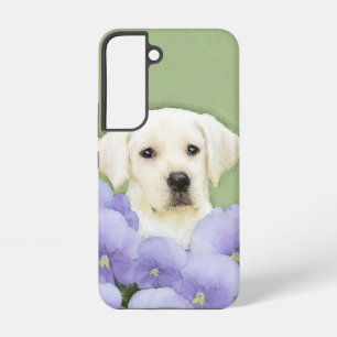 Coque Samsung Galaxy Labrador Retriever Puppy Painting Original Chien A