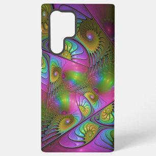 Coque Samsung Galaxy L'Art Fractal Abstrait, Lumineux Et Coloré