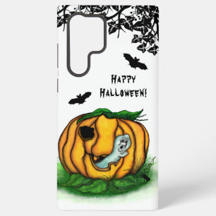 Coque Samsung Galaxy Le fantôme d'Halloween, chauve-souris, fantôme et