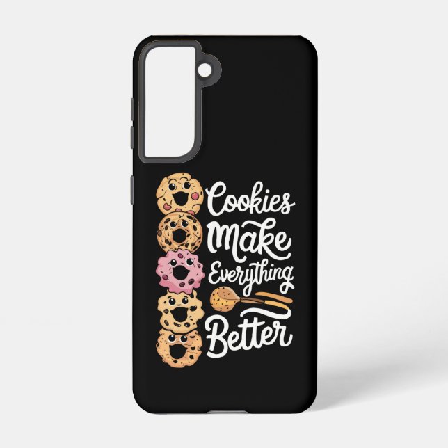 Coque Samsung Galaxy Les cookies rendent tout mieux drôle Noël (Verso)