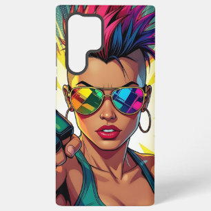 Coque Samsung Galaxy Lesbienne LGBT Mohawk Uppercut Pop Art