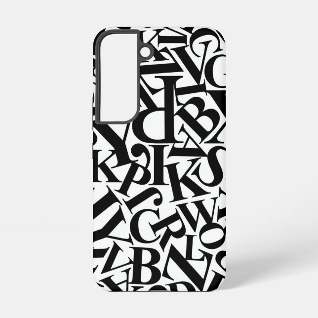 Coque Samsung Galaxy Lettres alphabétiques (Verso)