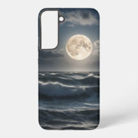 Lever de lune au-dessus de l'océan