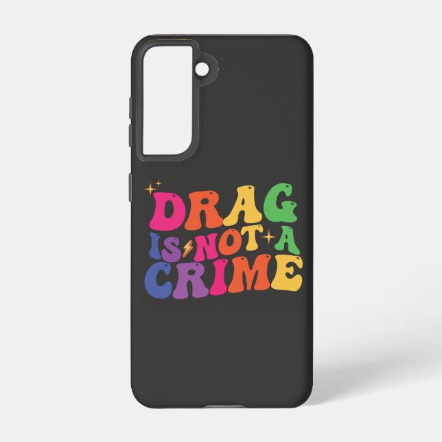 Coque Samsung Galaxy LGBT Pride DRAG N'EST PAS UN SOUTIEN CRITIQUE (Verso)
