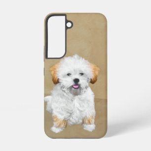 Coque Samsung Galaxy Lhasa Apso Puppy Peinture - Cute Original Chien Ar