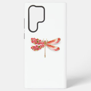 Coque Samsung Galaxy Libellule fleur avec sakura bijoux