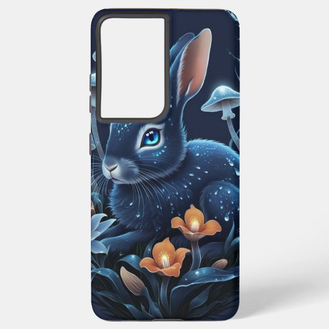 Coque Samsung Galaxy Lièvre | Forêt enchantée | Coque de téléphone (Verso)