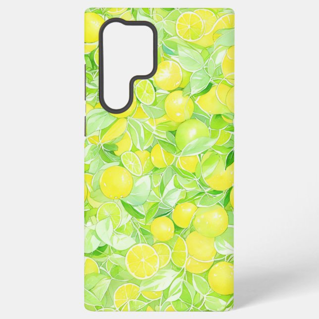 Coque Samsung Galaxy Lime & Lemon Botanical Phone Case (Verso)