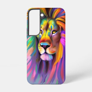 Coque Samsung Galaxy Lion Abstrait Face Mystical Imaginaire Art