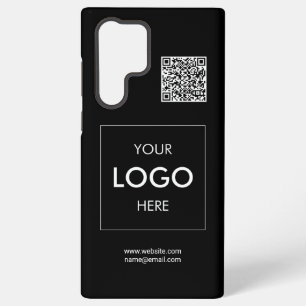Coque Samsung Galaxy Logo Code QR noir