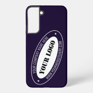 Coque Samsung Galaxy Logo d'entreprise personnalisé Info texte Couleurs