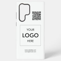 Logo QR Code Blanc Professionnel