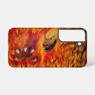 Coque Samsung Galaxy Louvre rouge dragon
