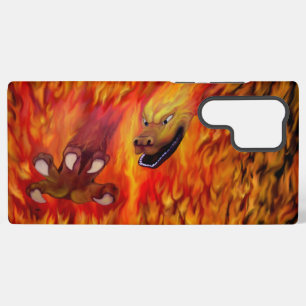 Coque Samsung Galaxy Louvre rouge dragon