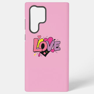 Coque Samsung Galaxy  Love Modern Watercolor Artsy Valentine's Day