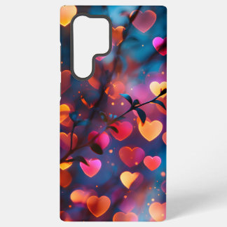 Coque Samsung Galaxy Lumières Bokeh en forme de coeur vibrantes - Dream